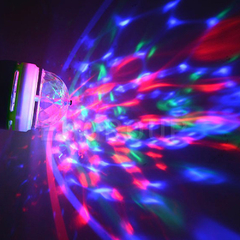 FOCO LUZ LED BOLICHE GIRATORIA DJ FIESTA - tienda online