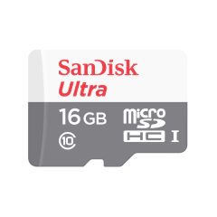 MEMORIA MICRO SD PARA CELULAR 16GB SANDISK ULTRA CLASE 1O