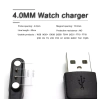 CABLE CARGADOR SMARTWATCH W26 MODEL 1 4MM 2 PIN COMPATIBLE W26+ GTX KW66 SOLAR LS05 RT LS05S SW022 QS58 TB14 QG21 FT10 FT18 QIR X5 T9 W20 P22