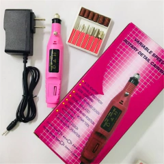 Torno eléctrico para uñas con kit de fresas Apto para manicuría y pedicuría - MERCADOCELULAR DE RATTE S.A.S.