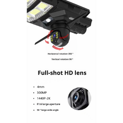 CAMARA SOLAR 360 IPC-XA01 REFLECTOR LED SOLAR WIFI CAMARA CON PANEL SOLAR 450W LUMINARIA - MERCADOCELULAR DE RATTE S.A.S.