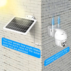 Imagen de CAMARA SOLAR 4G 360 EXTERIOR ROBOTICA EXTERIOR 360 WIFI CON PANEL ZC-YT01-4G-AU IP