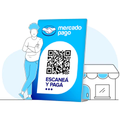 Imagen de Kit Lector Tarjetas Mercado Pago Point Mini + Qr Ahora 12 Y Alimentar Plan Z