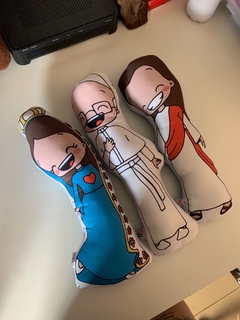 Trio almofadas cristãs