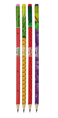 Kit c/4un Lápis Preto Fruits - comprar online