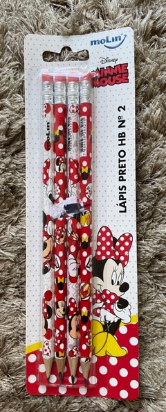 kit lápis c/4 - Minnie e Mickey - comprar online