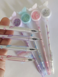 Caneta Fofa Borboleta Glitter - loja online