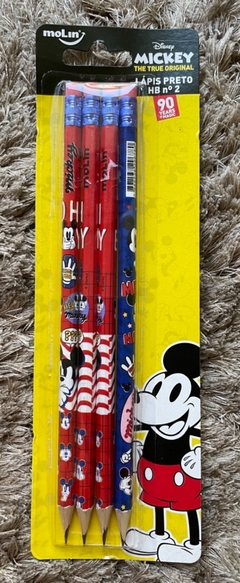 kit lápis c/4 - Minnie e Mickey - loja online