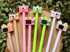 Caneta Fofa Bichinhos Fotógrafos - Papelaria Talibru