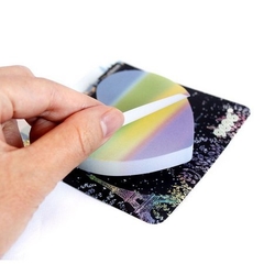 Bloco adesivo Coração Colorido - Papelaria Talibru