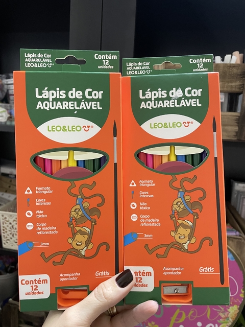 Lápis de Cor Aquarelável 12 cores