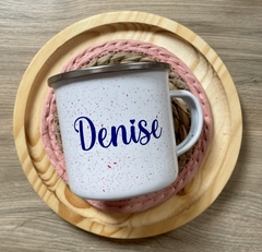 Caneca Enamel Personalizada - Papelaria Talibru