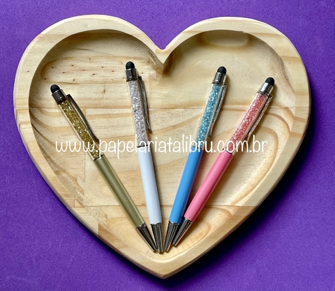 Caneta Cristal Touch Luxo