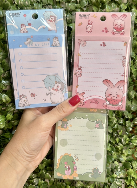 Bloco Adesivo Bichinhos