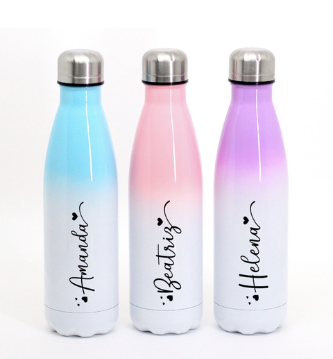 Garrafa Inox Degrade Térmica - Personalizada