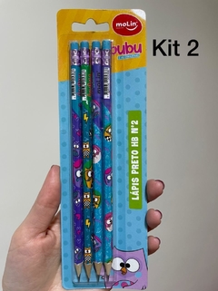 Kit c/4un Lápis Preto N.2 Corujinha BUBU Sortido - Molin - comprar online