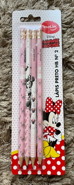 kit lápis c/4 - Minnie e Mickey
