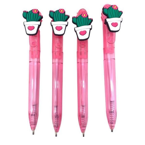 Caneta Fofa Cacto Pink