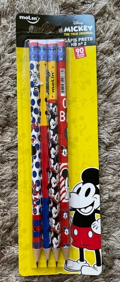 kit lápis c/4 - Minnie e Mickey - Papelaria Talibru