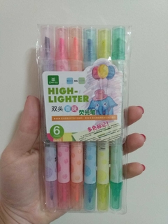 Marca texto ponta dupla - Elefantinho