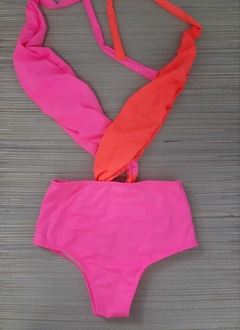 Body Maiô Bikíni Duo - Rosa / Laranja na internet