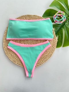 Biquíni Top Faixa Bicolor - Verde na internet