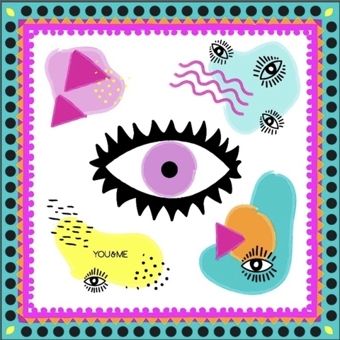 Pareô Olho Grego Pink