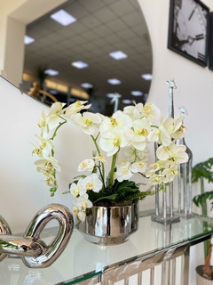 Arreglo Floral ORQUIDEA BLANCA GRANDE CON BROTES Artificial