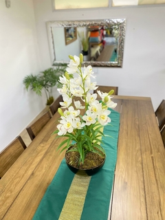 Arreglo Floral ORQUIDEA BLANCA ALTA CON BROTE Artificial en internet