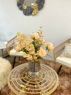 Arreglo Floral ROSAS ROSADAS CON EUCALIPTOS Artificial - comprar online