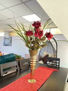 Arreglo Floral ROSAS ROJAS Artificial - Caprichos de Reina