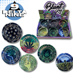 CENICERO VIDRIO BLUNT REY REDONDO X6
