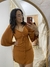 VESTIDO MANGA MEDIA COM REGULAGEM NA FRENTE CURTO - comprar online