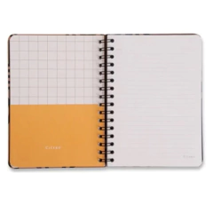 Caderno Espiral Kraft Pautado A5 Curvas na internet