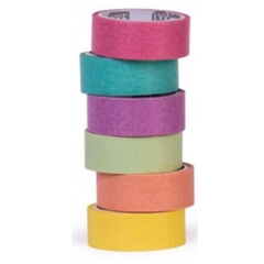 Washi Tape Pastel 15MMX3M BLS 6 UNDS na internet