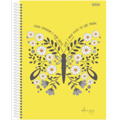 Caderno Universitário 1 Matéria Daisy - Tenha Coragem