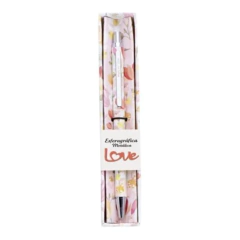 Caneta Metálica Flowers Slim 1.0MM - Caixa com 01
