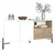 Mueble Bahiut Vajillero 150 Metalwood