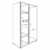Imagen de Placard 2 Puertas Corredizas 2 Cajones ECOPLUS