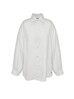 Camisa Biamar mullet de linho com mangas de cava posta Biamar 11293 - comprar online