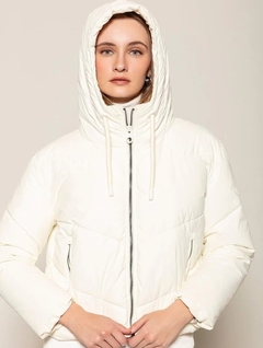 Jaqueta puffer com capuz, bolsos e fechamento em zíper Biamar 51037 - comprar online