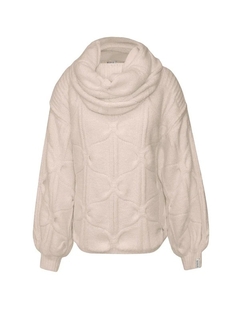 Blusa de gola removível com mangas bufantes de cava quadrada Biamar 11856
