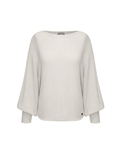 Blusa em fio pluma com gola canoa e manga dolman Biamar 11879 na internet