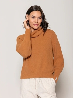 Blusa canelada com gola role Biamar 11926