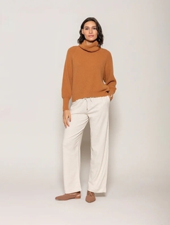 Blusa canelada com gola role Biamar 11926 - comprar online