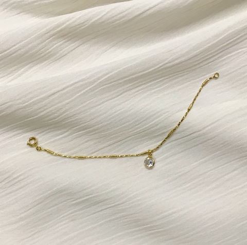 Pulseira Infantil com Ponto de Luz zircônia