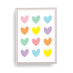 Cuadro infantil - Hearts Pattern