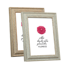 Cuadro decorativo con frase - Florece
