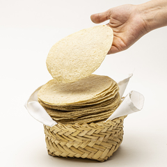 Tortilla de maíz azul/blanco - tienda en línea