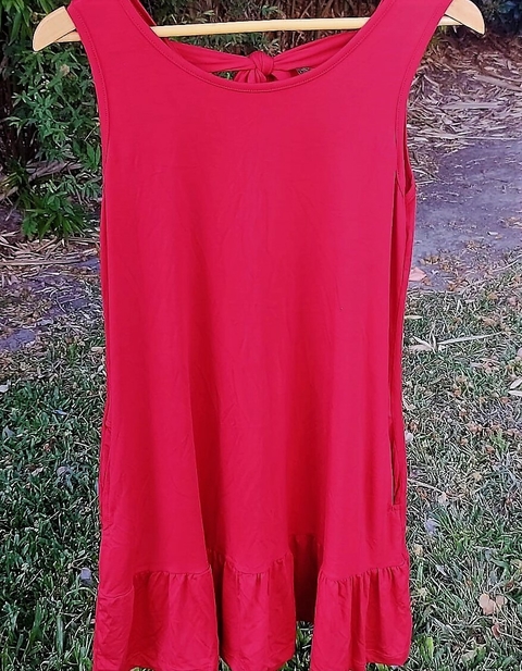 Vestido Modal Viscosa con Volados